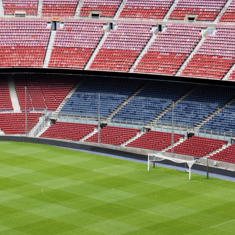 Empty football ground